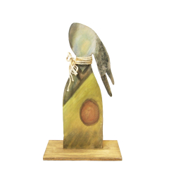 Zając drewniany Hand Made Ręcznie malowany 42cm